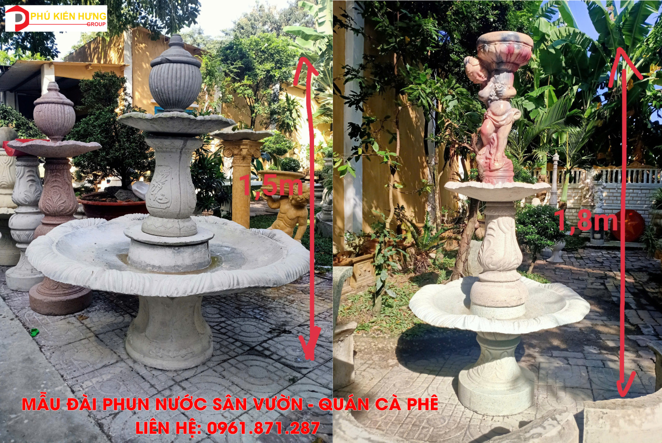 ĐÀI PHUN NƯỚC SÂN VƯỜN A2