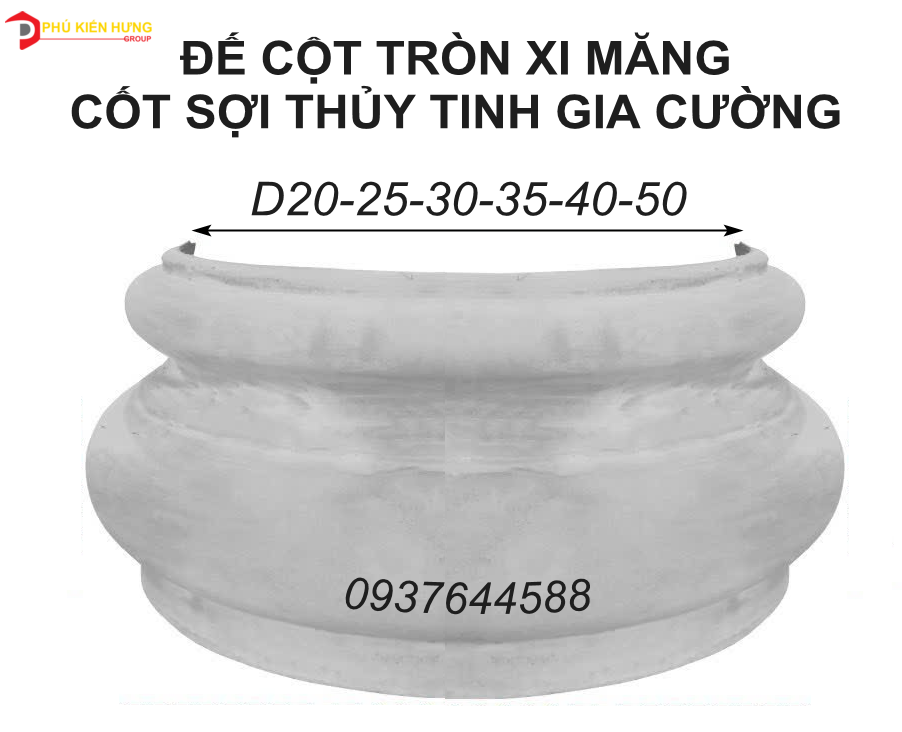 Đế cột tròn bó các loại - SEO