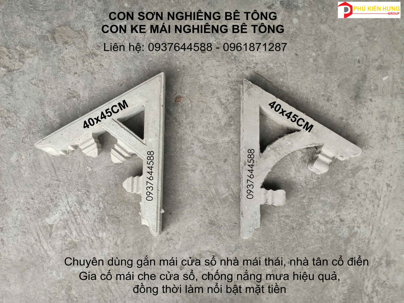 Con sơn nghiêng 40x45cm