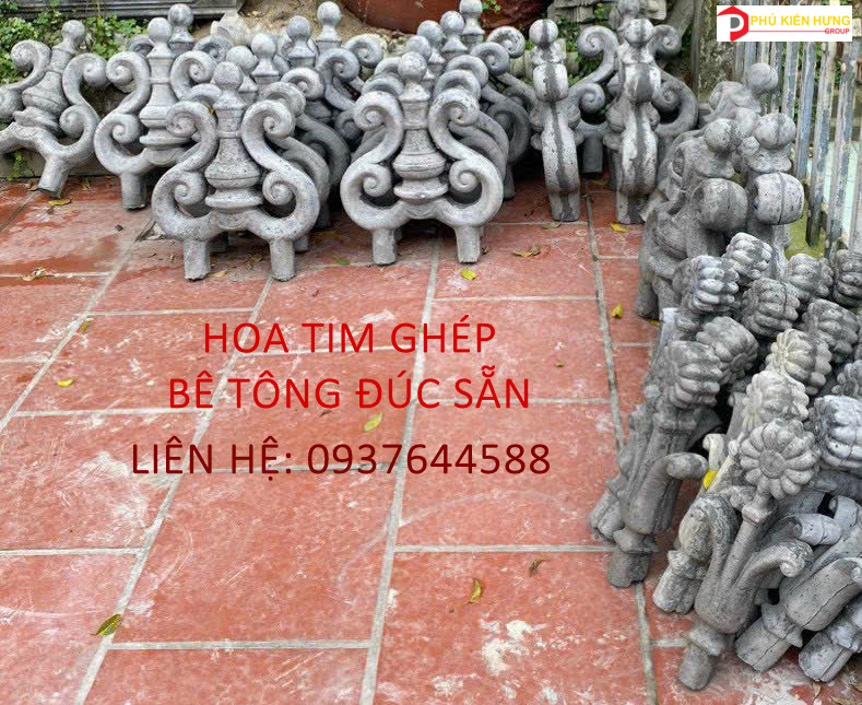 HOA TIM GHÉP ĐÚC SẴN