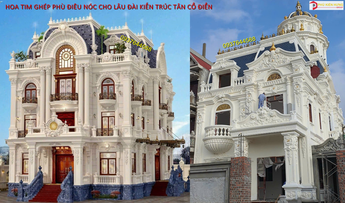 HOA TIM GHÉP GẮN NÓC