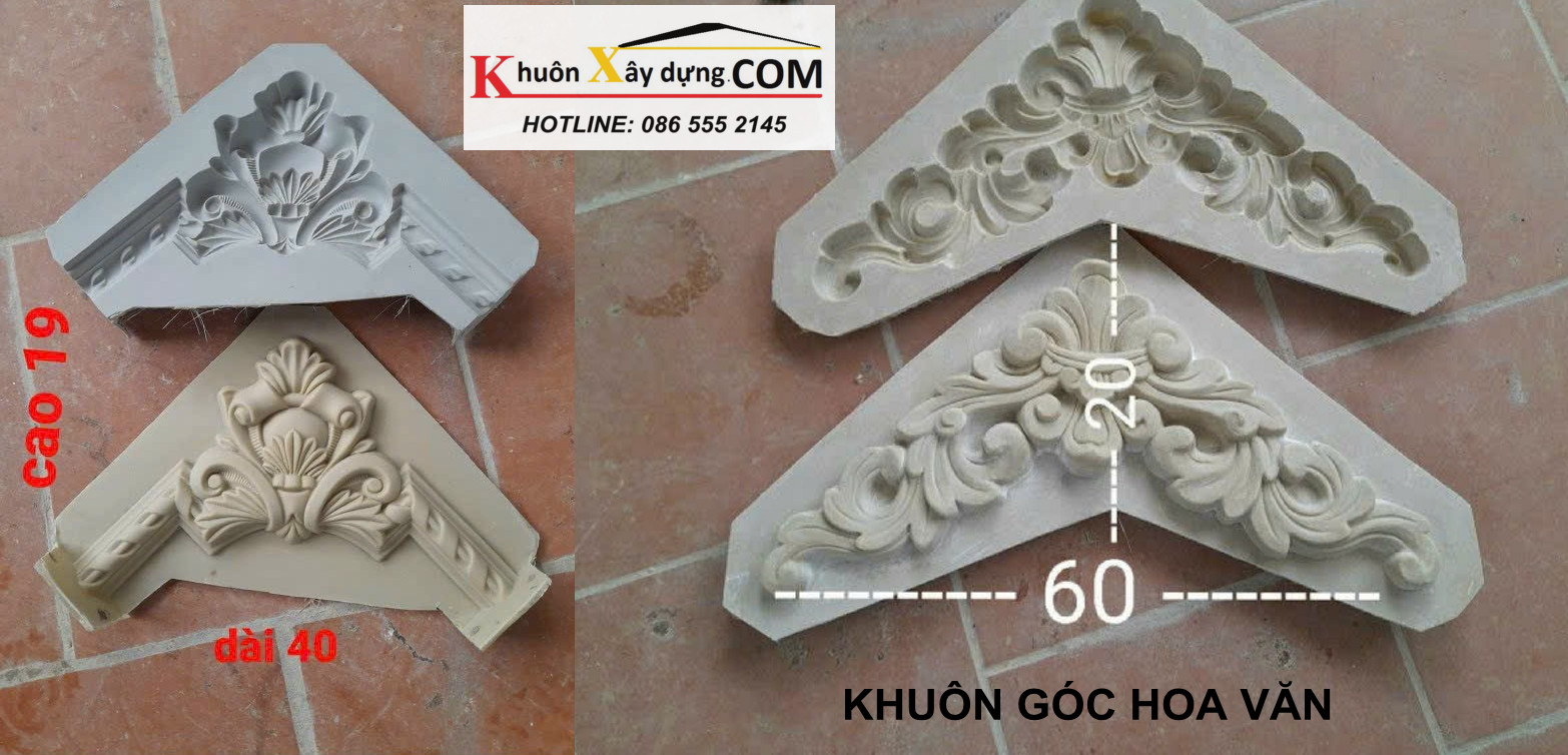 Khuôn góc hoa văn họa tiết trang trí