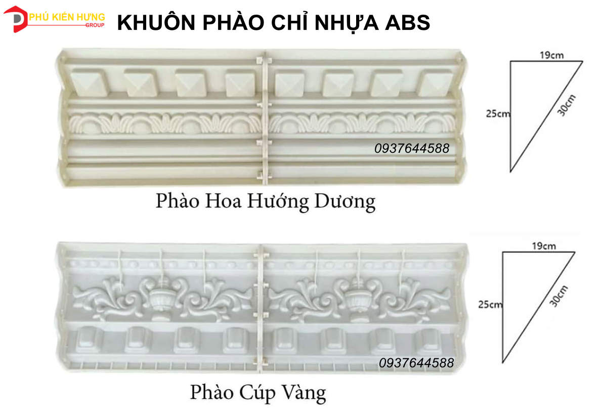 Khuôn phào chỉ abs Hướng dương và cúp vàng 2025-07-29 seo