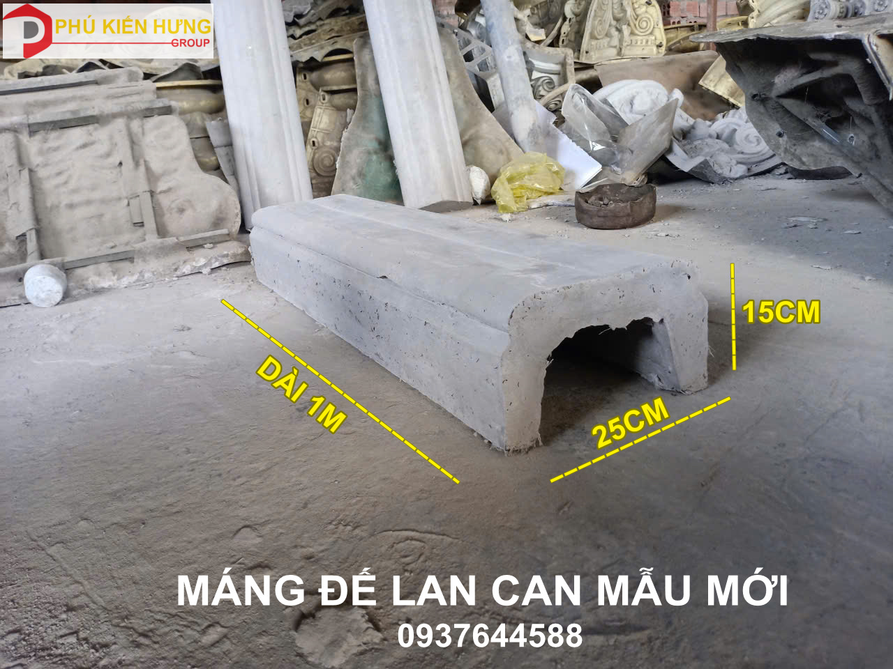 MÁNG ĐẾ LAN CAN MƠI 25x15CM