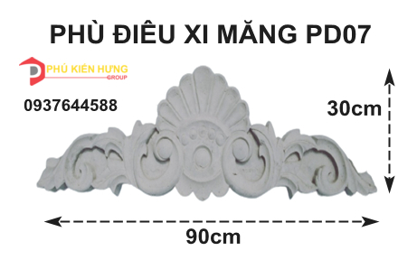 Phù điêu xi măng cốt sợi thủy tinh PD07