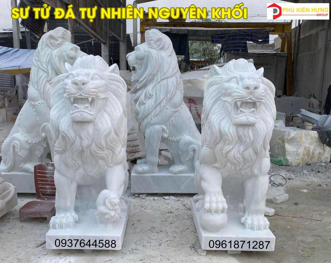 SƯ TỬ ĐÁ TỰ NHIÊN NGUYÊN KHỐI