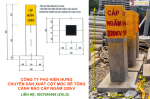 Cọc mốc cảnh báo cáp ngầm bằng bê tông cốt thép giá xưởng uy tín chất lượng cao