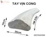 Tay vịn và đế lan can bê tông dùng gắn ráp lục bình con tiện mang đậm phong cách Pháp cổ Châu Âu