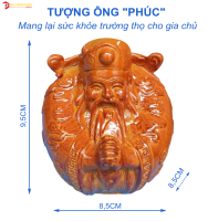 Bộ Tượng Tam Đa Phúc Lộc Thọ Bằng Composite Cao 9,5cm Nhiều Màu Sang Trọng Ý Nghĩa Hạnh Phúc Tài Lộc Sức Khỏe May Mắn
