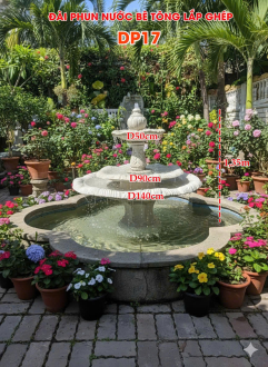 Đài Phun Nước Bê Tông GRC Sân Vườn Giải Pháp Cảnh Quan Cao Cấp Cho Resort, Khách Sạn & Không Gian Nghỉ Dưỡng