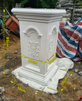 Sản xuất chậu hoa ly đôn trụ và các sản phẩm bê tông trang trí